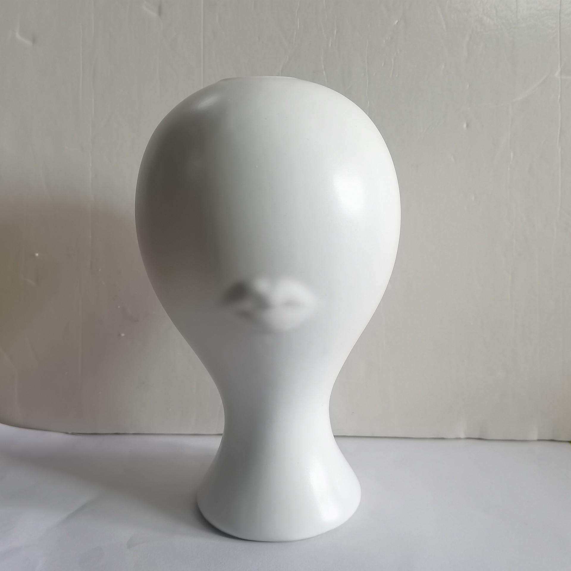 北欧白色陶瓷小嘴巴人脸花瓶 现代客厅创意插花器家居装饰小摆件
