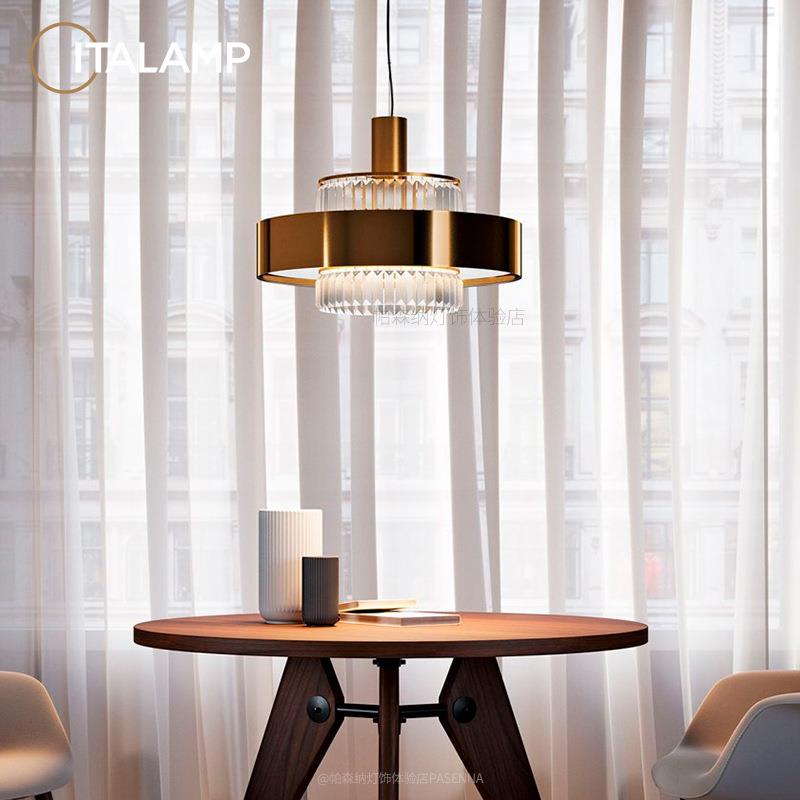 餐厅吊灯ONO现代卧室水晶吊灯CRlamp不锈钢Ita小客厅意大利轻奢