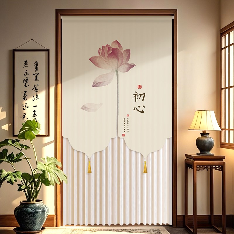 门帘隔断帘2025新款高档新w中式卧室客厅房间家用防隐私半帘遮挡
