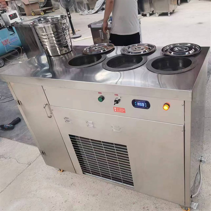 土耳其冰淇淋机拉丝冰激凌机奶E酪机奶酪机三桶冰激凌机器
