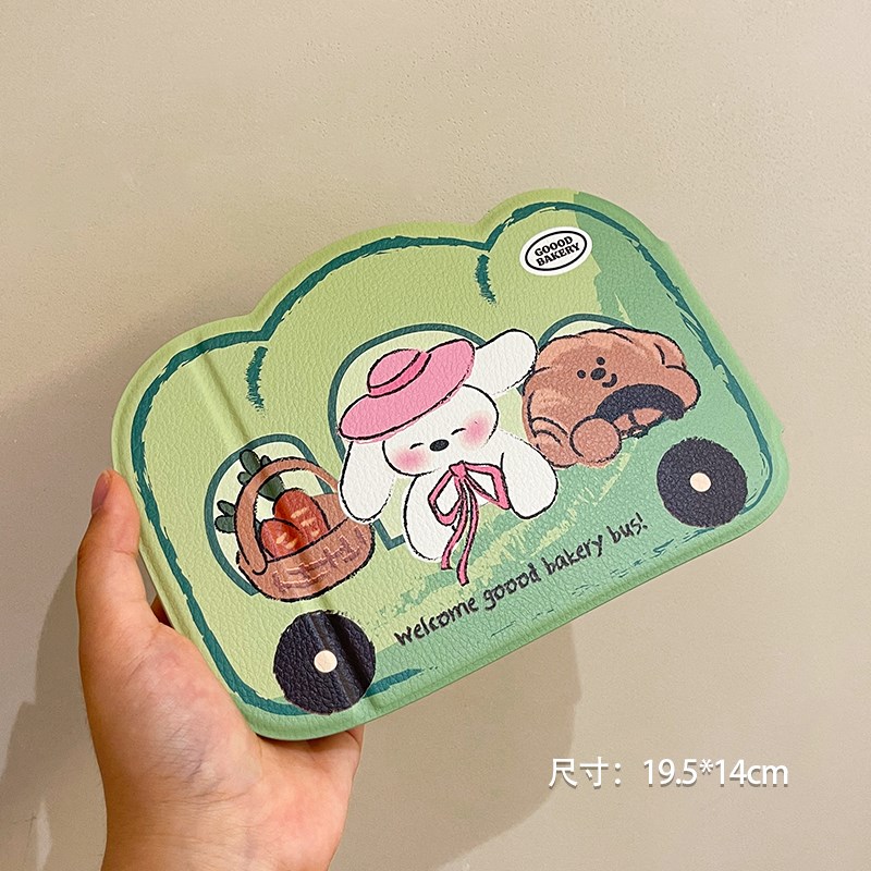 可爱折叠小镜子j学生宿舍化妆镜桌面台式可立家用便携办公室梳妆