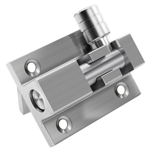 加厚铝合金不锈钢l拉丝卫生间插销木门栓窗销防盗门插销锁明装