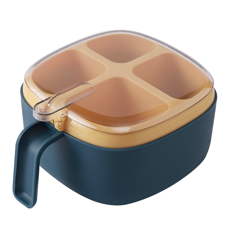 德国进口调料收纳盒调料盒4格一体调料分装瓶调料盒厨房调料罐佐