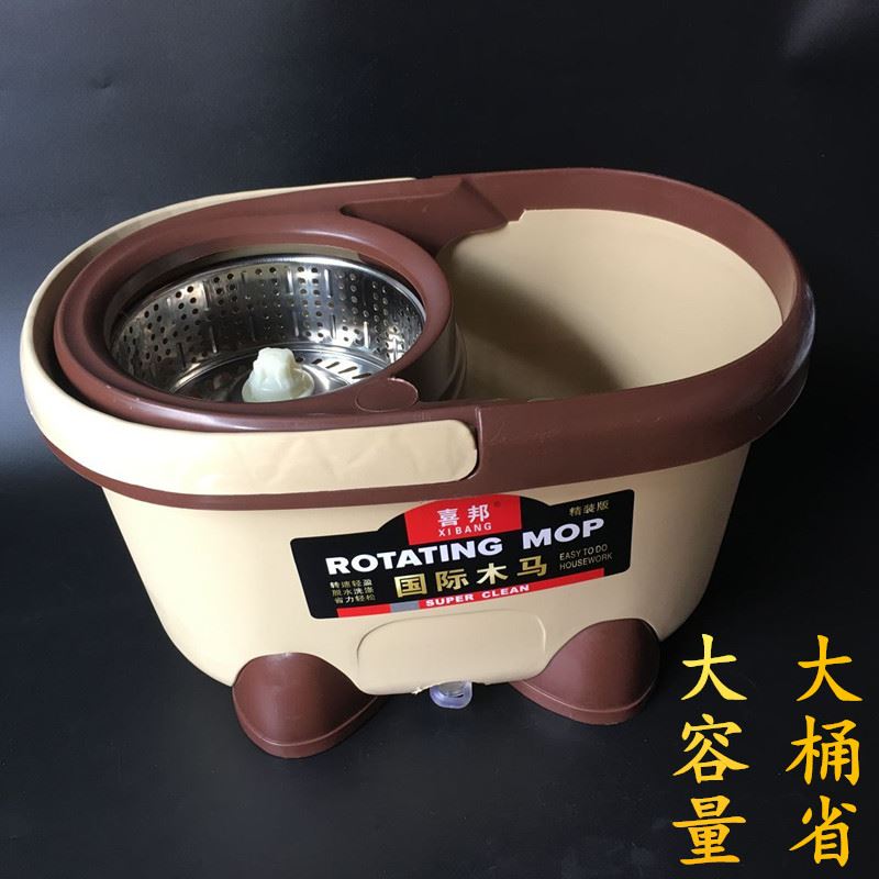 新品。家用旋转式甩干拖把桶自动免手洗拖布拖地脱水一拖净懒人神
