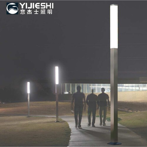 LED现代简约亚克力透光方形道路小区园林景观亮化工程庭院灯户外