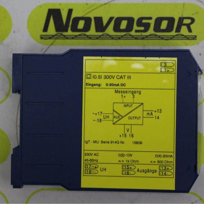 MULLER+ZIEGLER IGT-MU 230VAC 0(2)-10V 0(4)-20MA咨询后下单