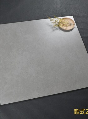 600X600现代800pX800客厅防滑简约地砖灰色水泥哑光仿古瓷砖室内