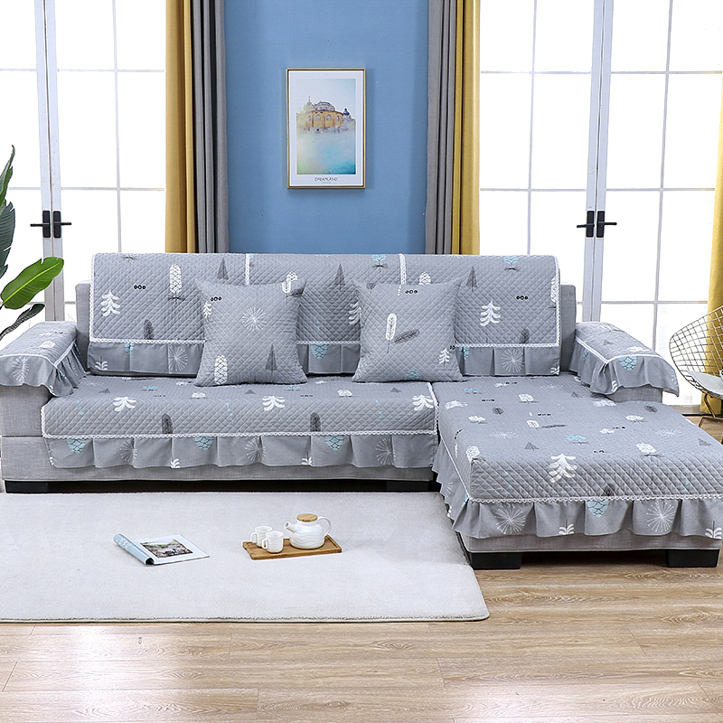 沙发垫四季通用防滑坐垫简约现代沙发套全包萬能套U罩靠背垫盖布