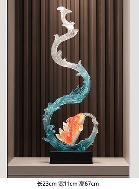 入户玄关风生水起竖n高摆件现代客厅壁龛电视柜摆设轻奢高档装饰