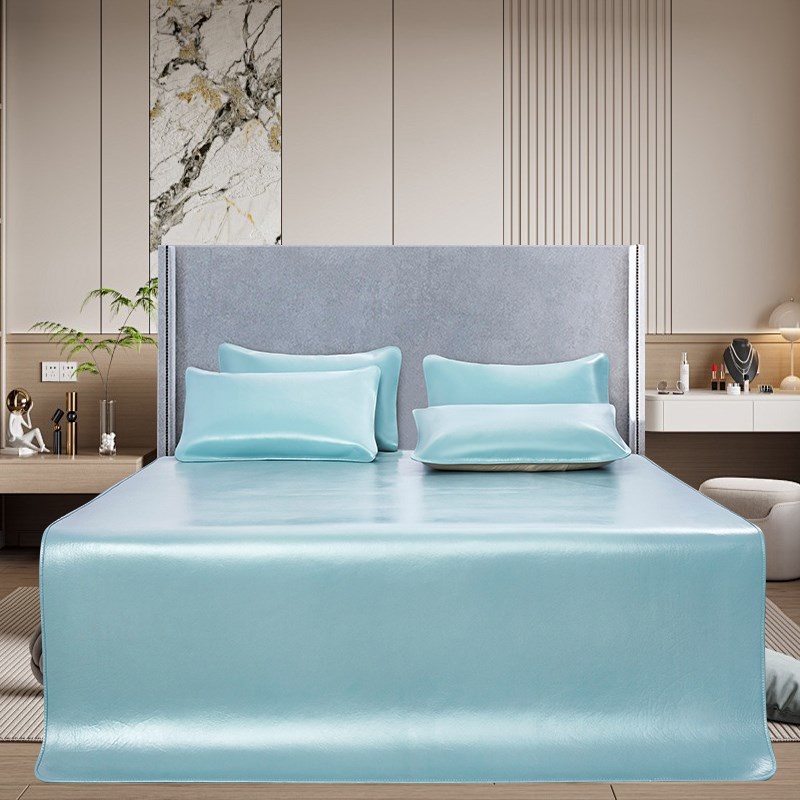 牛皮席子1.8m水牛皮p凉席头层真皮软席1.5米夏季三件套可定制尺寸