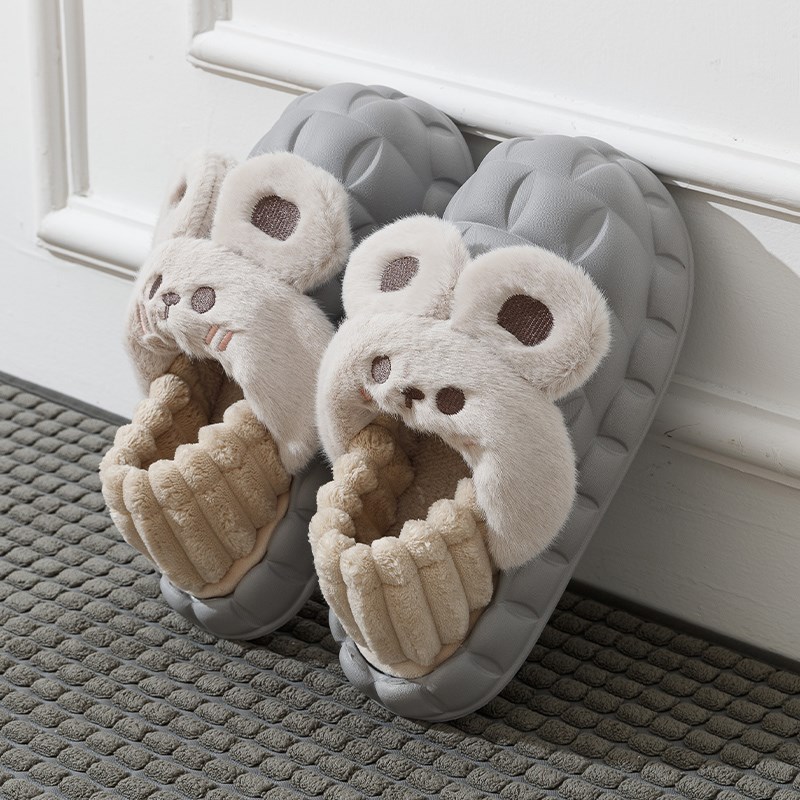 可拆卸棉拖鞋男士冬季保暖202z3新款室内家居防滑情侣包跟棉鞋女