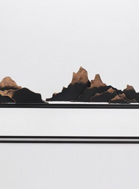 现代家居饰品茶室艺术客厅新中式茶几玄关柜中式软装饰品假山摆件