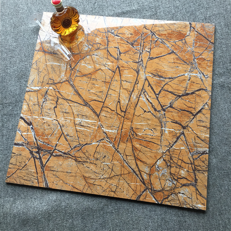 碧桂园瓷砖 黄色客厅大理石地砖800x800M走廊厨房防滑地板砖鹅毛