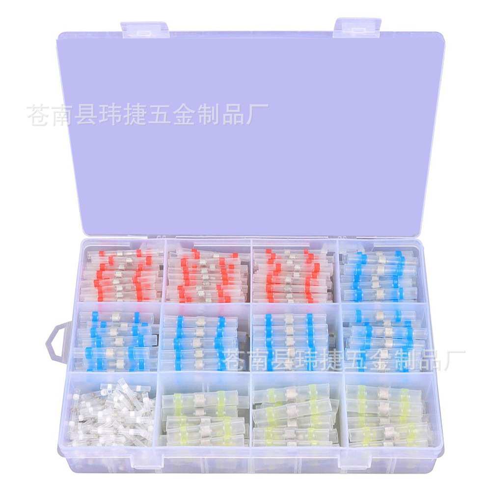 跨境货源 420pcs防水热缩接线端子焊锡环绝缘端子组合套装