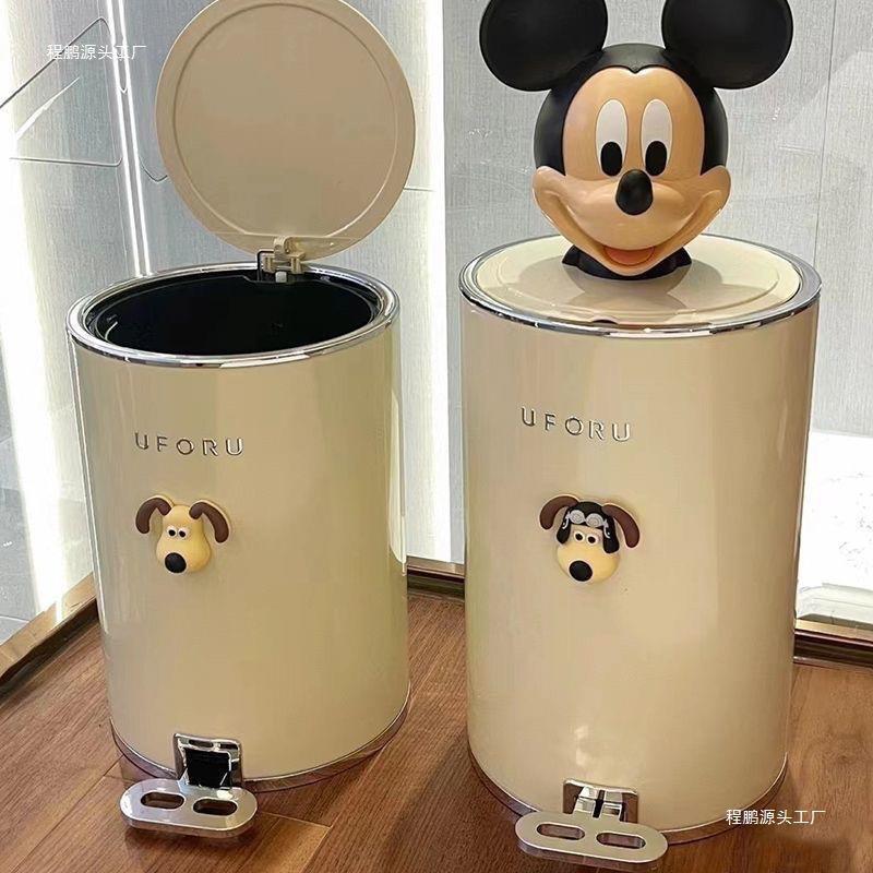 轻奢脚踩垃圾桶带盖大容量客厅家用厨房卫生间卧室现代简约网红桶