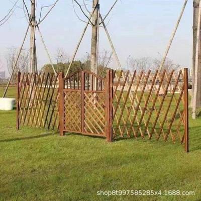 户外栅栏门围栏花园庭院网格双开门院子装饰小篱笆门实木护栏菜园