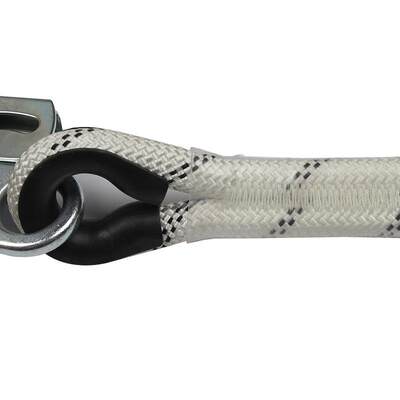 代尔塔504218双大钩可调开口45mm减震绳高空作业缓冲带安全绳钢制