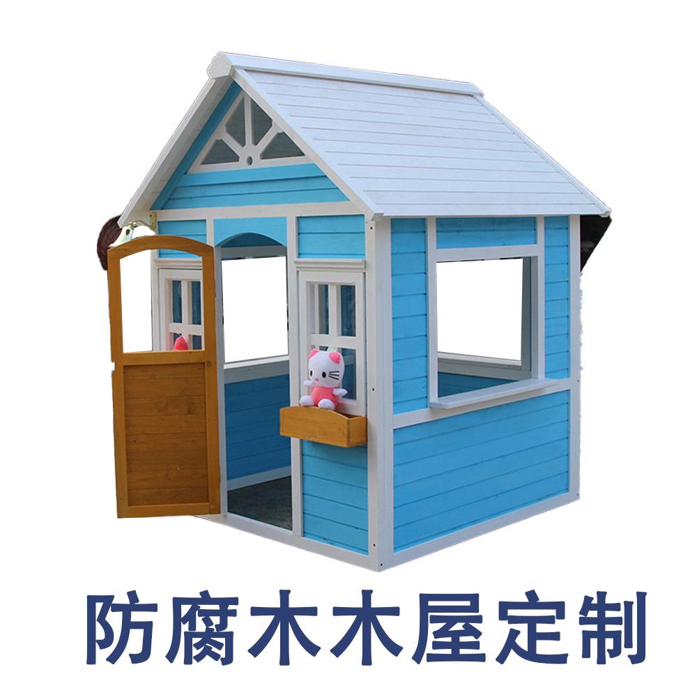 单层户外防腐木小木屋组装江浙适合庭院幼儿园民宿公园木质环保