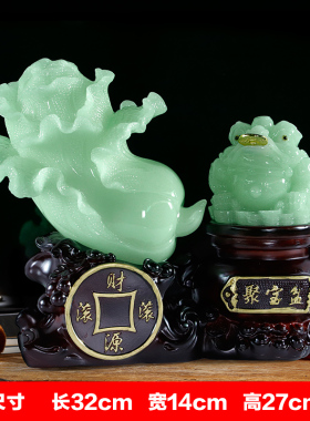 大白菜玉石摆件办公室电视v柜酒柜家居装饰品客厅乔迁开业工艺礼