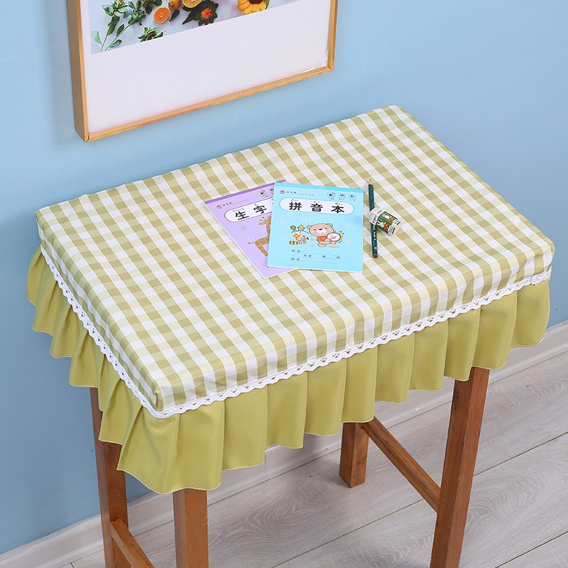 小学生桌布桌罩课桌套罩406z0学校学习防水弹力桌套蓝色书桌布