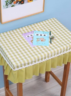 小学生桌布桌罩课桌套罩406z0学校学习防水弹力桌套蓝色书桌布