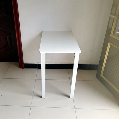 壁挂式下翻折叠桌隐形桌学习靠墙支架H简约餐桌学习家用挂桌现代