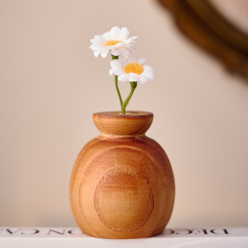 实木车载自然手工创意扩香木w香薰座葫芦净化装饰精油摆件留香礼