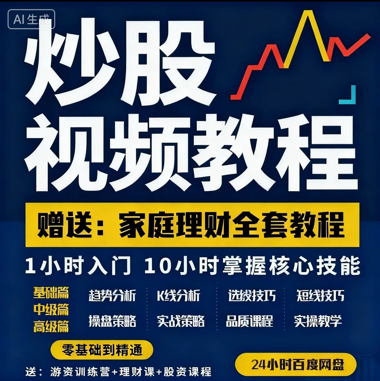 炒股视频教程精通股票入门基础知识课程新手看盘趋势股市技术分析