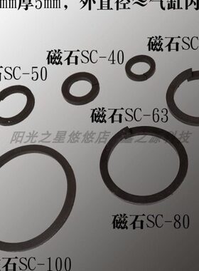 径选石磁 软缸5036环-10配件 配0气缸32套磁铁SC标准 SC8  400