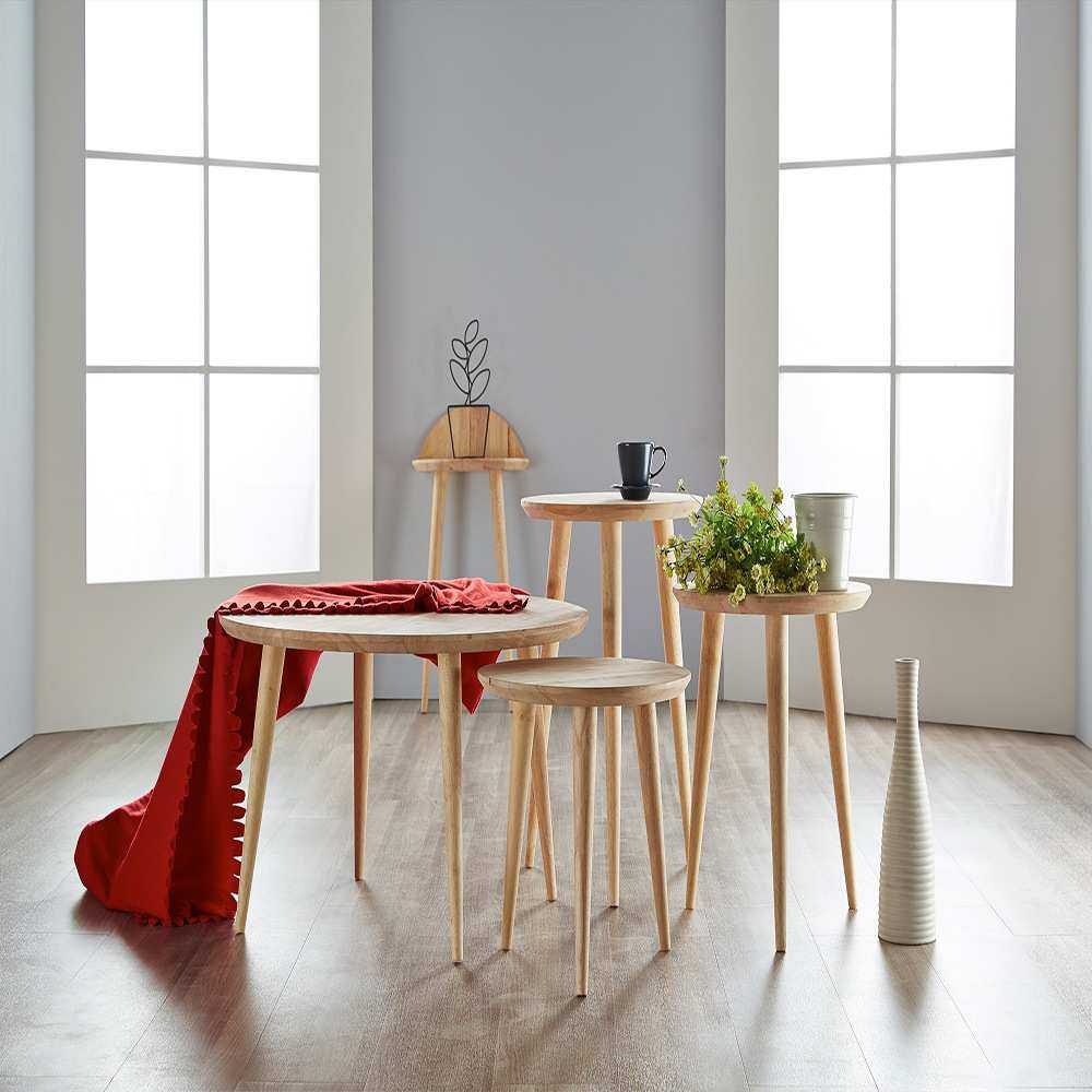 全实木小圆桌北欧原木角几圆几小户型客厅阳台飘窗边几简约小茶几,电子元器件市场,其它元器件,淘宝优惠券,粉丝福利购,淘宝优惠卷