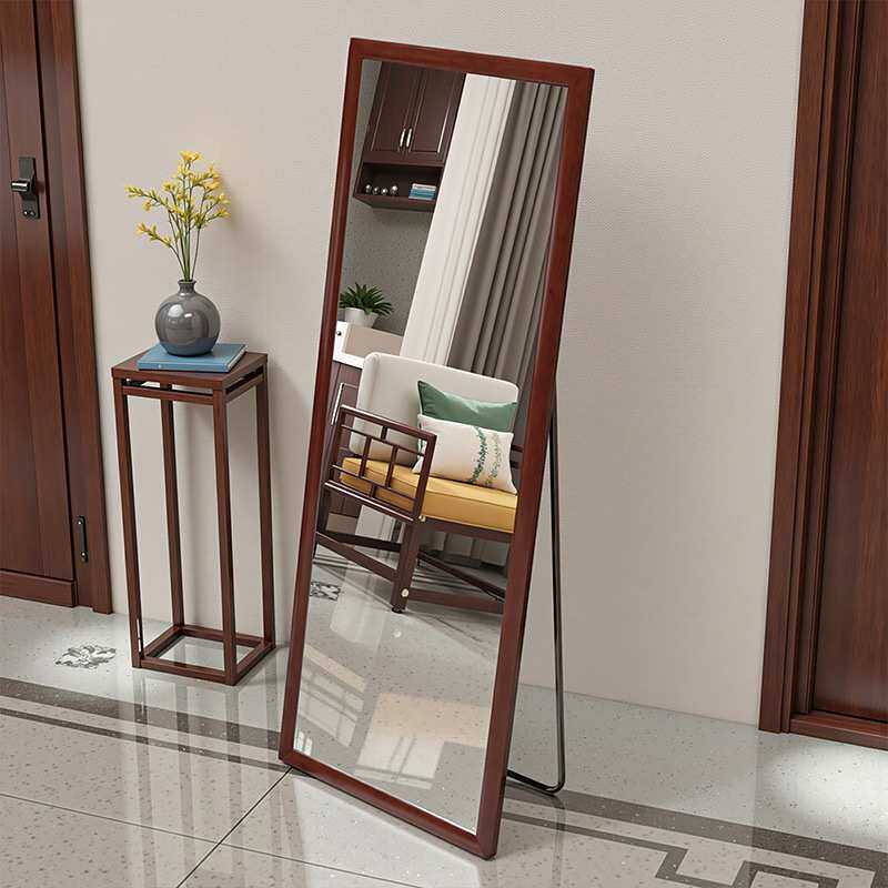 美式复古穿衣镜全身落地大镜子卧室房间试衣镜客厅玄关壁挂全身镜