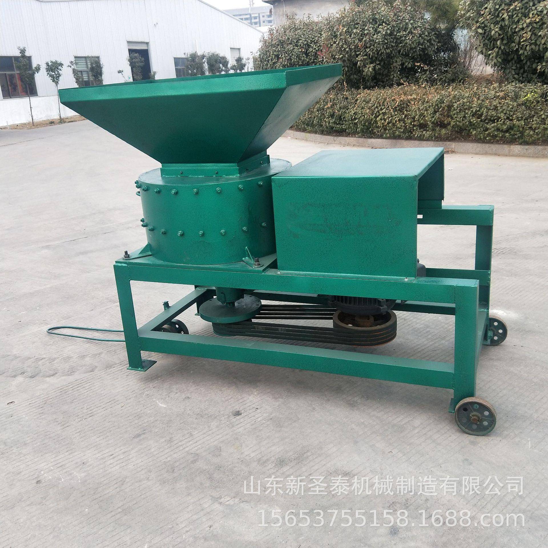 湖北青菜叶饲料打浆机高效率饲料加工机秸秆瓜果打浆机