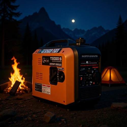 一键启动3.0KW变频智能低噪音便携式小型家用汽油发电机户外电源