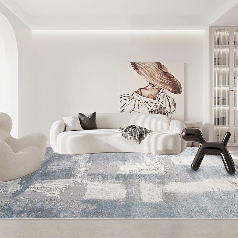 威尔顿机织家用客厅地毯地垫防滑厚地毯涤纶黄麻大地毯天然编织