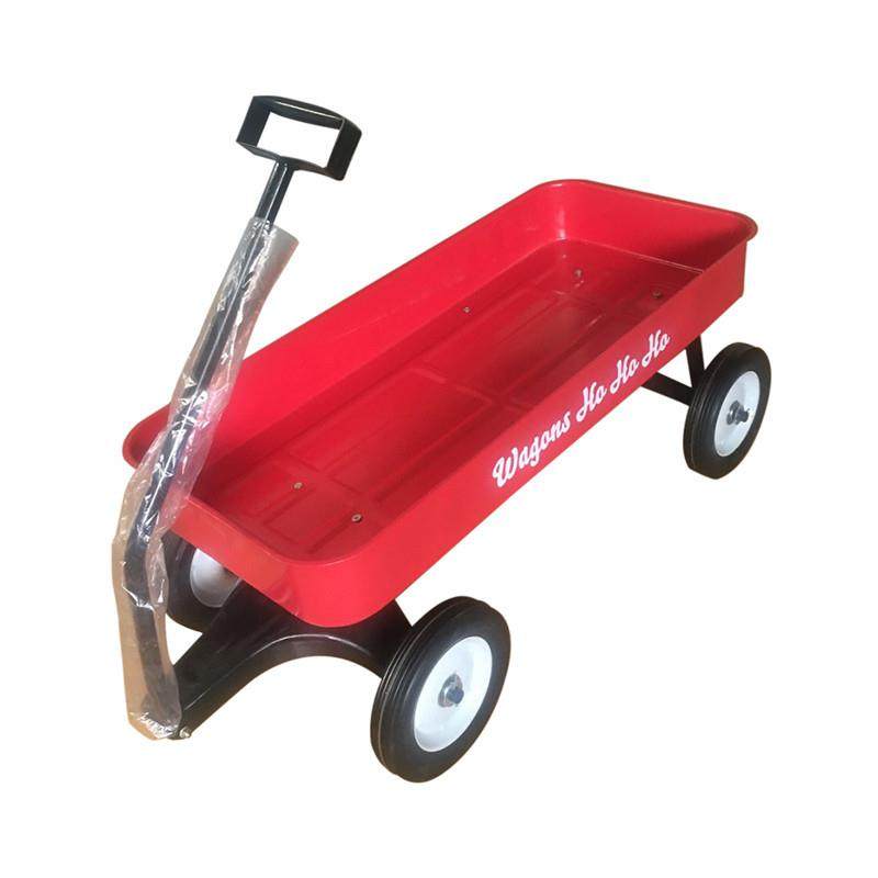 牵引车拖拉车塑料翻斗车四轮拖车小推车花园摆摊推车货搬运车家用