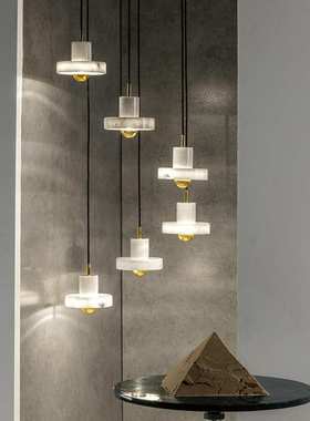 新款上市北欧轻大理石吊灯圆形白色绿色卧室餐桌酒吧灯具货源充足