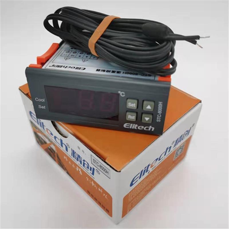 精创STC-8000H微电脑温控器，220V 供电带探头线