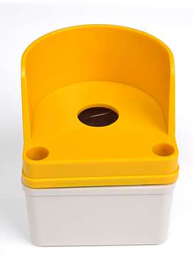 TJ-AG-0808-Q1接线盒开关按钮防水接线急停开关黄色指示灯塑料盒