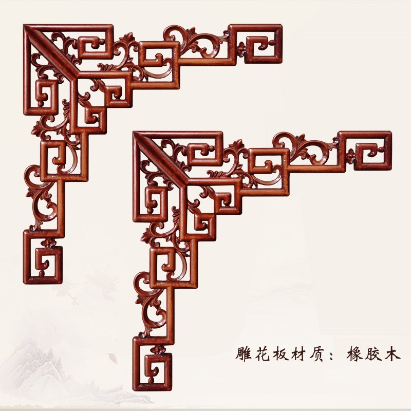 线天花板装c饰实木角花线条平板线字L新中式7松木线客厅吊顶条边