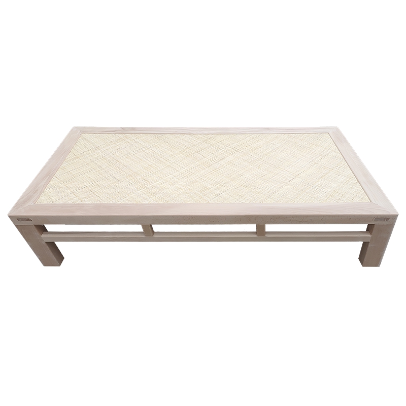 藤编棕绷罗d汉床榻榻米落地无靠背实木床架老式棕绷床垫定制沙发