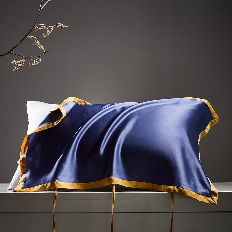 40姆米a重磅真丝枕巾100%桑蚕丝真丝枕套丝绸枕巾抗菌防螨夏季