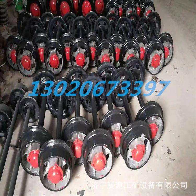 矿用平板车重型实心轨道轮 定铸钢矿车轮对 300mm空心轮主动链轮