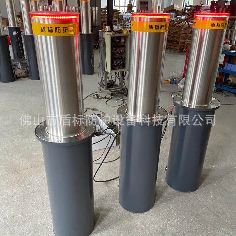 自动液压升降柱车档 单位进出车牌识别伸缩车档 成品不锈钢车档