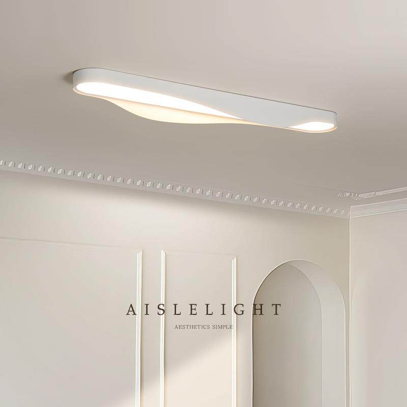 极简入户玄关走廊过道无主灯长条灯现代简约大气北欧阳台灯吸顶灯