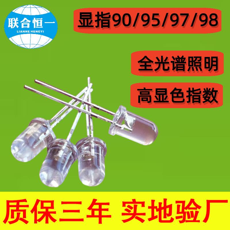 发光二极管f5圆头5mm圆头白光灯珠3v/6v/9v/18v/36v/54v/72v光源