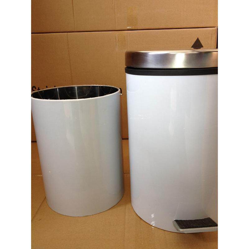 船用镀锌不锈钢50L6船舶不锈钢内胆垃圾桶防火底阻燃脚踏邮轮密封
