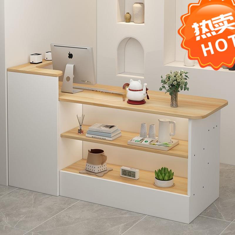 收银台柜台简约现代店铺小型服装店院小前台桌商用吧台接待