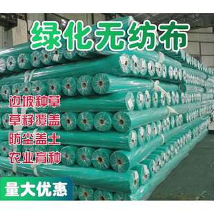 草籽草坪绿色化无纺布覆盖草籽无纺布土工盖土无纺布喷播护坡材料