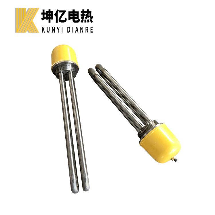 坤亿电热 六角法兰电加热管 丝扣螺纹加热管 卡箍式电加热管