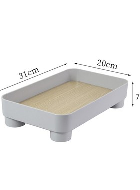 创意圆形收纳托盘果盘储物摆件简约家居客O厅样板房桌面摆放软装